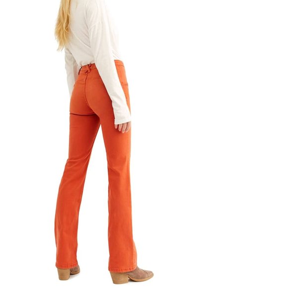 🎁 Free People Eva High Waisted Lace-Up Bootcut Jeans - Picture 3 of 10